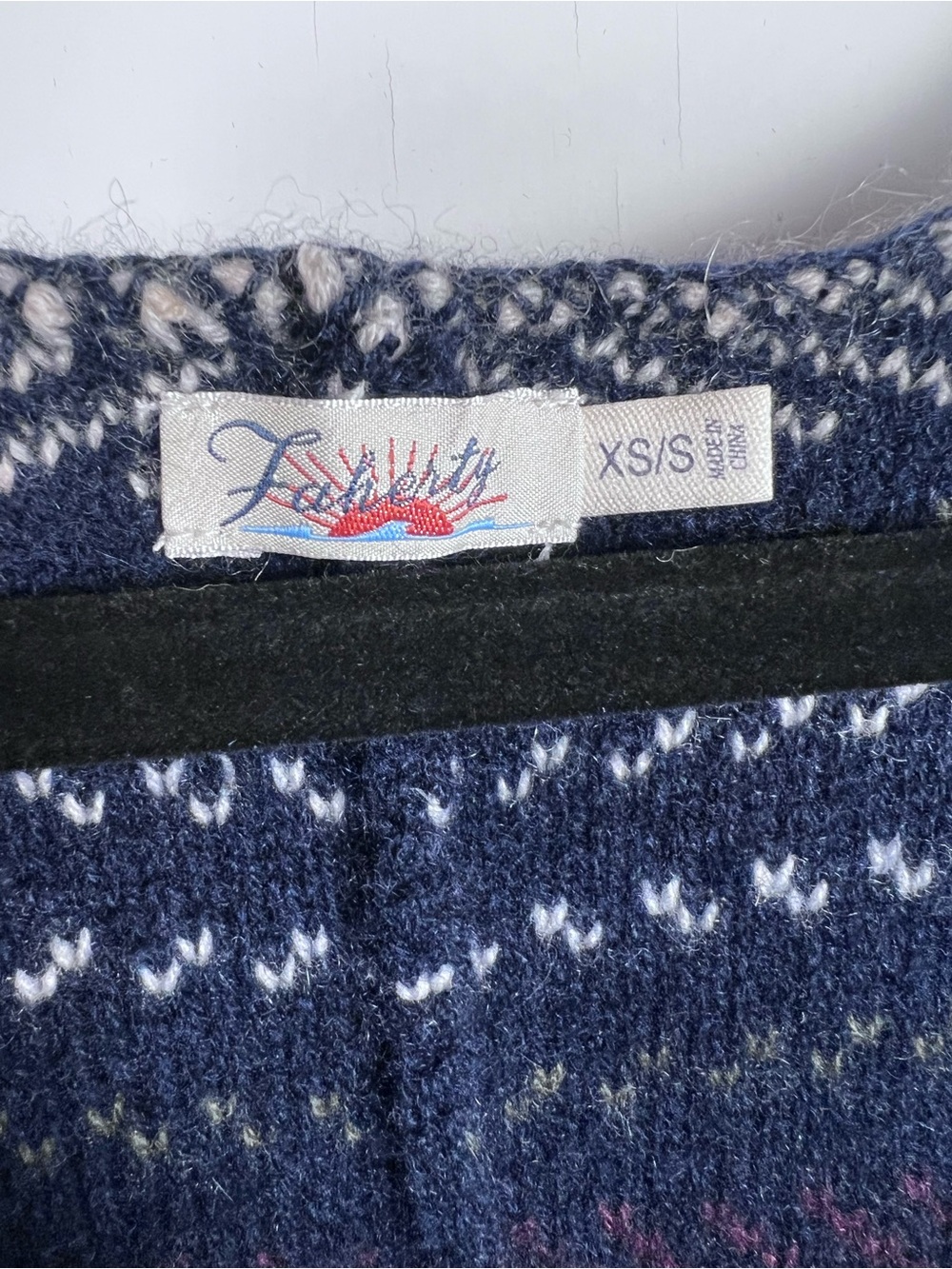 Faherty Wool Cashmere Denver Cardigan Coastal Boho Artsy XS/S - Picture 8 of 16